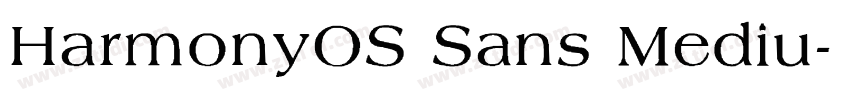 HarmonyOS Sans Mediu字体转换